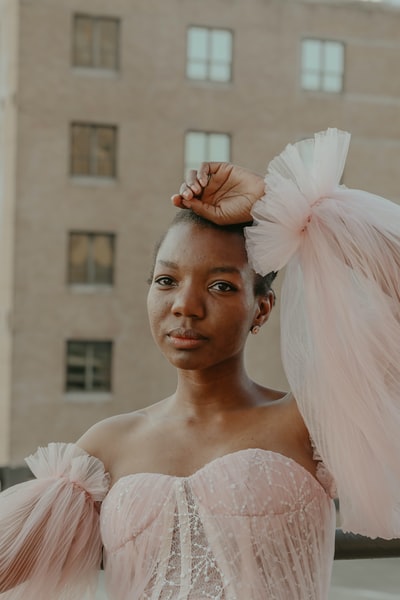 A woman in a white wedding dress
